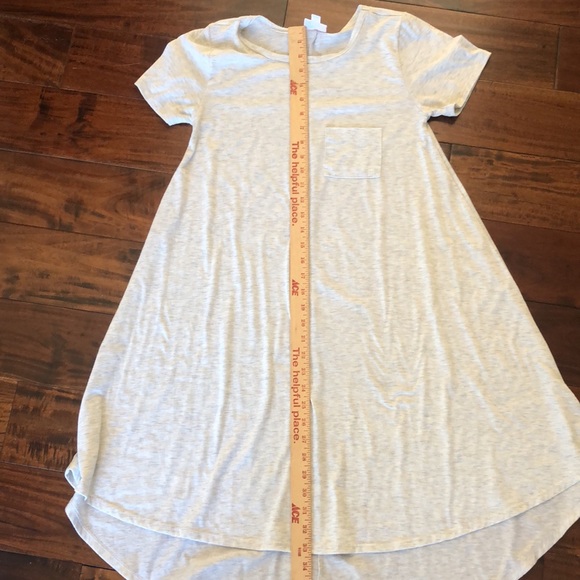 LuLaRoe | Carly t-shirt dress hi low hem grey - Picture 9 of 14